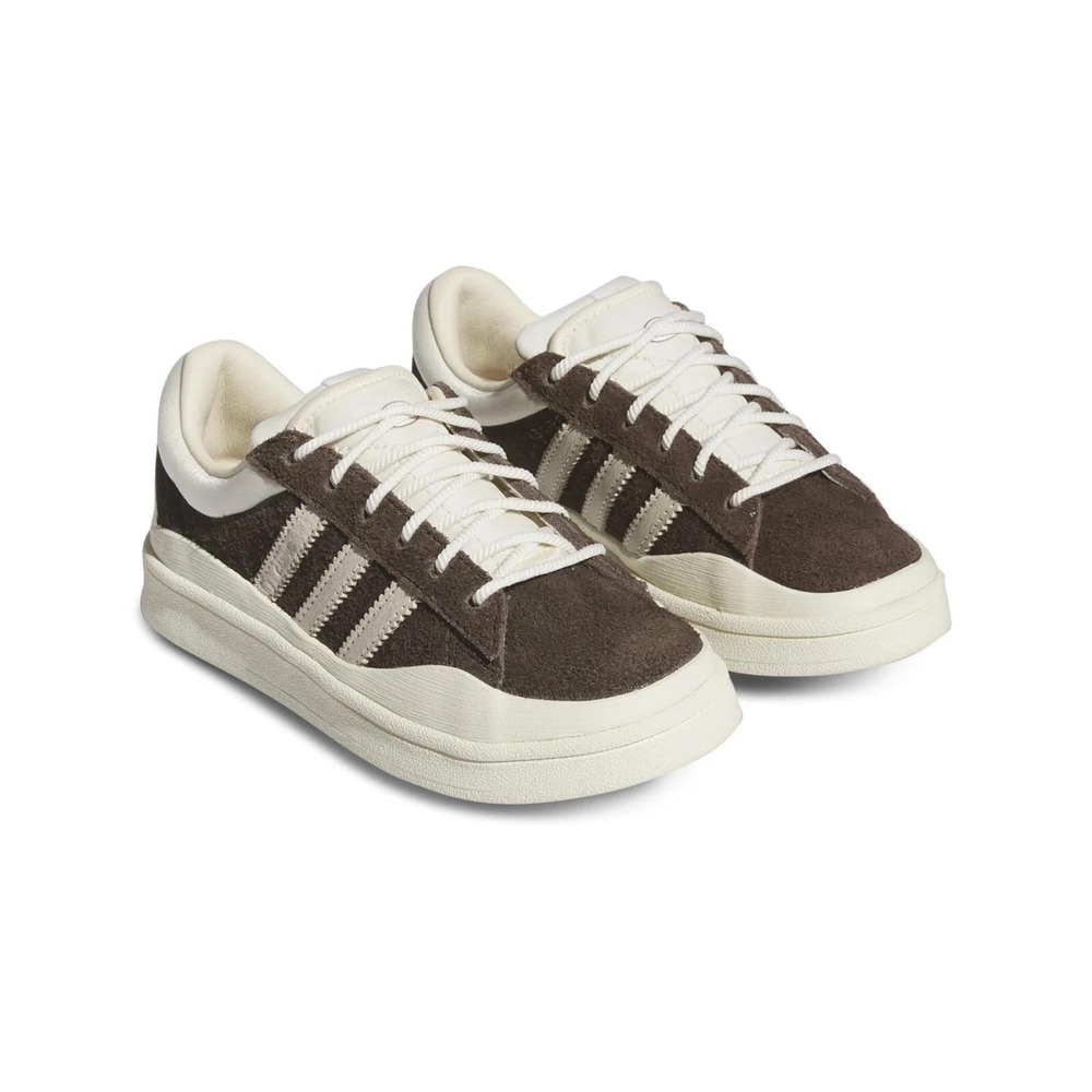 Adidas Bad Bunny Campus C Shoes Brown Suede White Cream Size 2 Kids